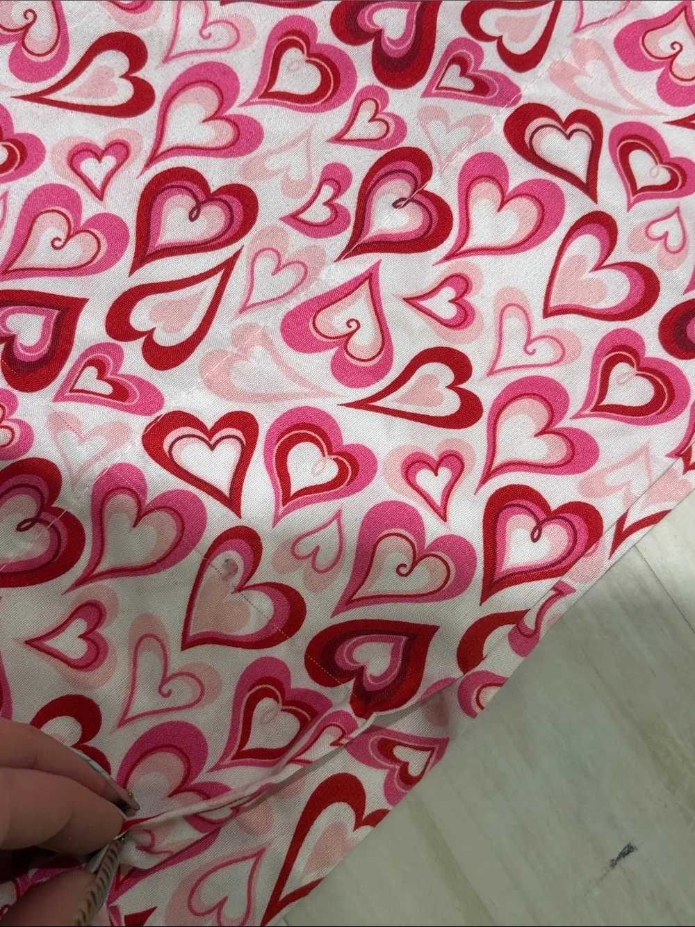 Pink Heart-Print Decorative Pillow Shams - Playful Bedding Accent